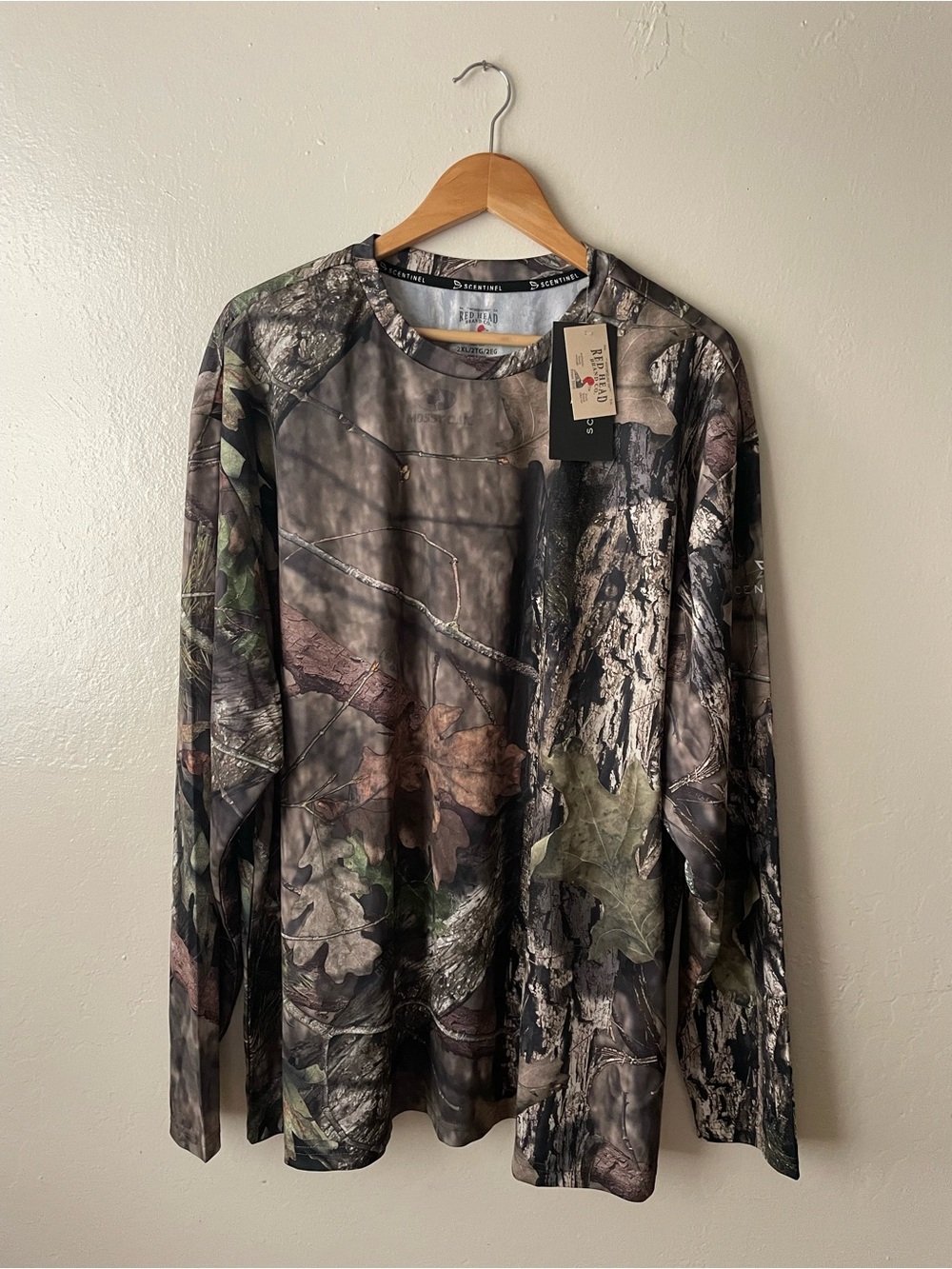 RedHead Men’s Long Sleeve Camo Shirt - Green/Brown/Black